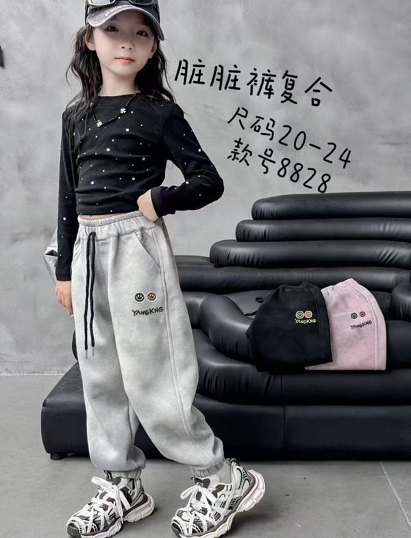 Штаны спорт Farbique (20-24) 8828 l.grey (зима)