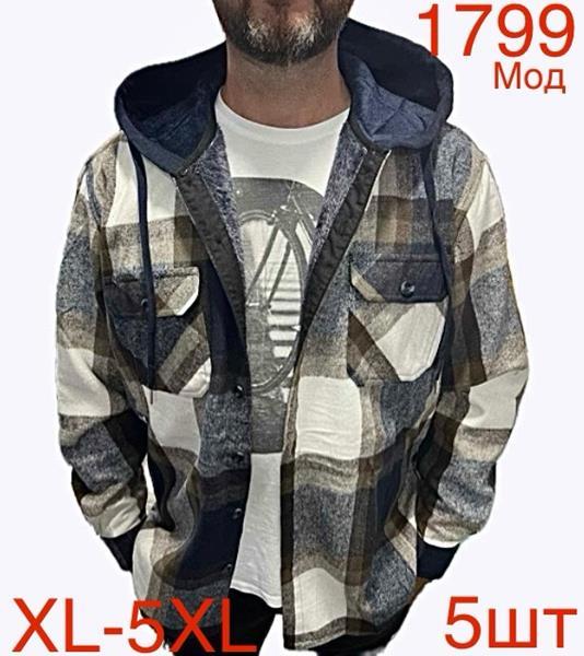 Рубашка Надийка (XL-5XL) ND92-1799 khaki (зима)