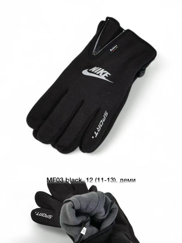 Перчатки Descarrilado (L-2XL) MF03 black (зима)