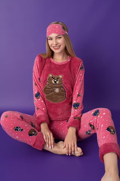 Пижама 4 Seasons (M-2XL) 8172 d.pink (зима)