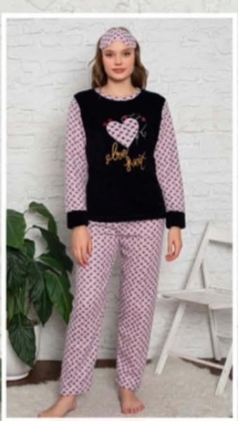 Пижама 4 Seasons (M-2XL) 84 pink (зима)