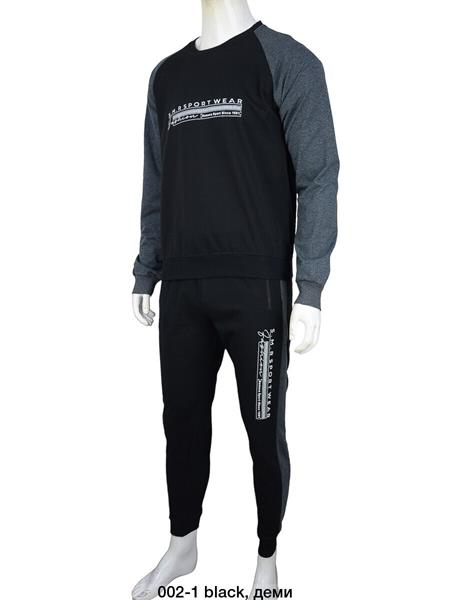 Костюм спорт 4 Seasons (S-2XL) A01-38 black (деми)