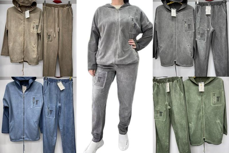 Костюм Modnulya (2XL-5XL) ND144 grey (деми)