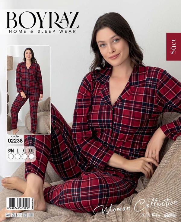 Пижама Fantasy (S-2XL) 02238 red (деми)