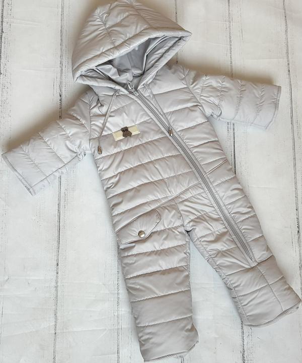 Комбинезон Moda school (68-80) 8454 l.grey (зима)