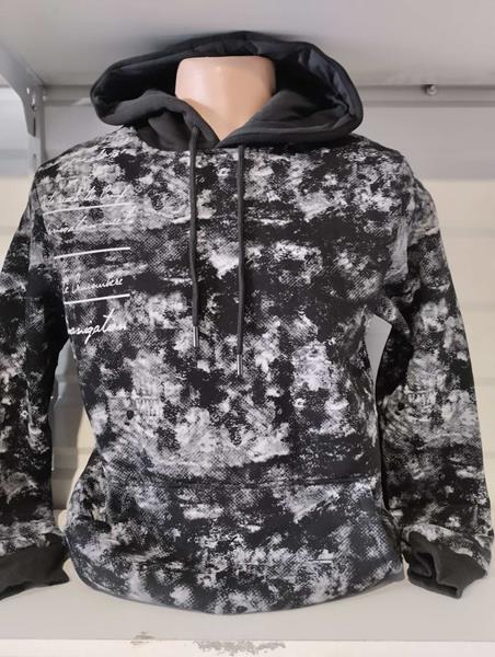 Худи Panda (M-3XL) 1352 black (зима)