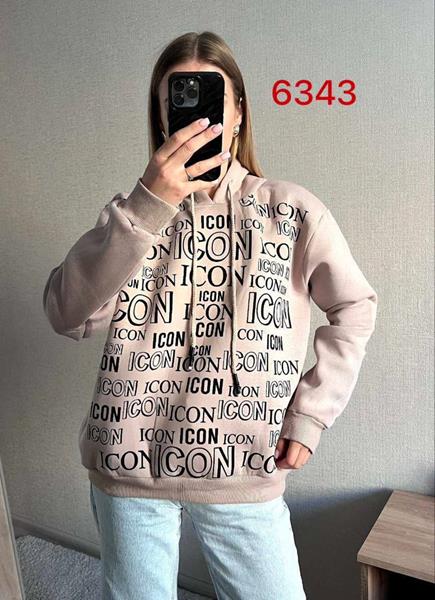 Худи FSN (42-50) 6343 beige (зима)