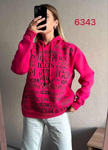 Худи FSN (42-50) 6343 crimson (зима)