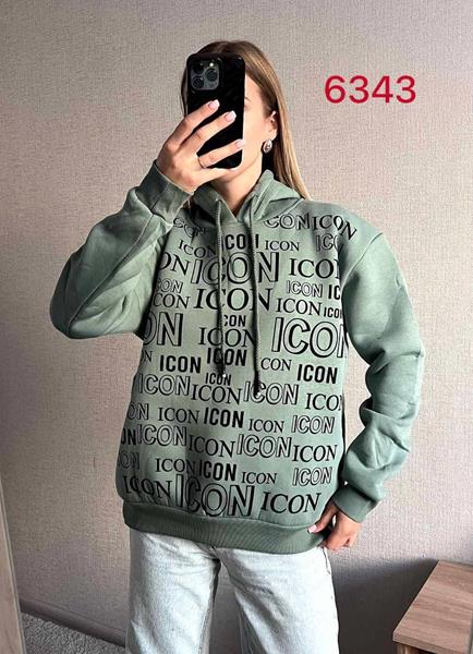 Худи FSN (42-50) 6343 mint (зима)