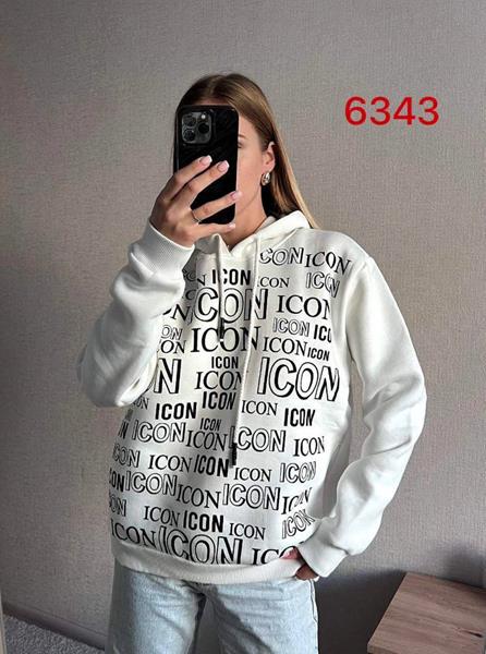 Худи FSN (42-50) 6343 white (зима)