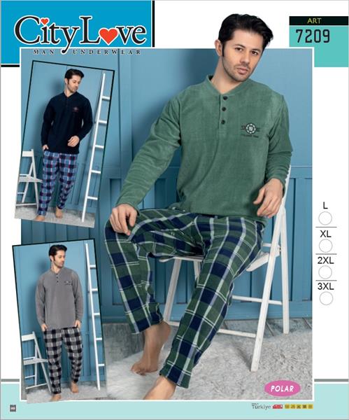 Пижама 4 Seasons (L-4XL) 7209 green (зима)