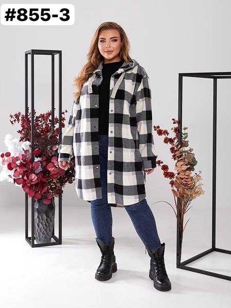 Рубашка Romeo life (50-60) 855-3 black (зима)