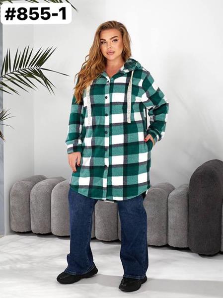 Рубашка Romeo life (50-60) 855-1 green (зима)