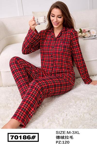 Пижама Romeo life (M-3XL) 70186 red (зима)