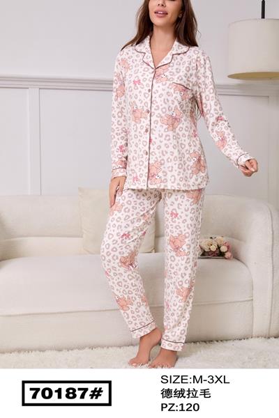 Пижама Romeo life (M-3XL) 70187 l.beige (зима)