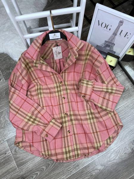 Рубашка Arina (42-52) 8075 pink (деми)