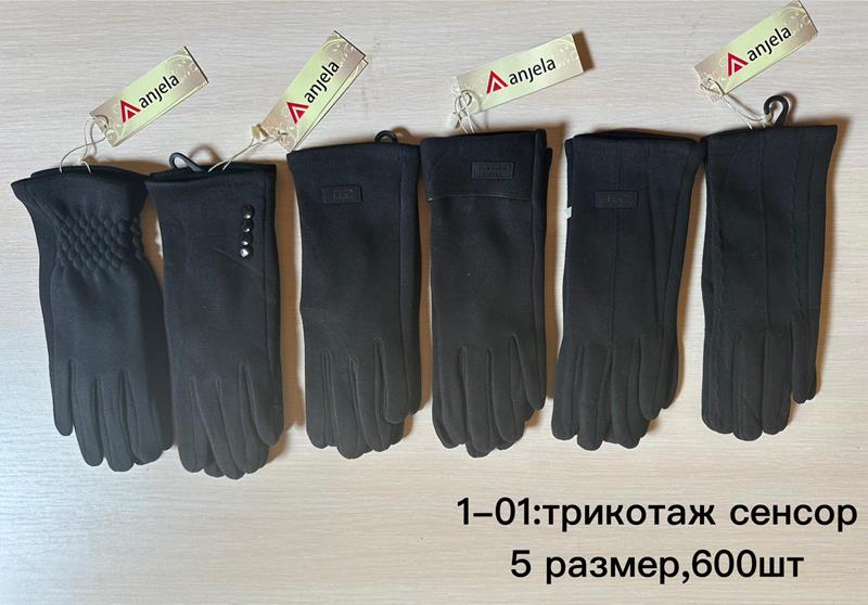 Перчатки Anjela (6.5-8.5) 1-01 black (зима)