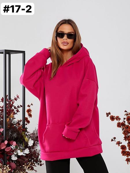 Худи BAT (one size) 17-2 crimson (зима)