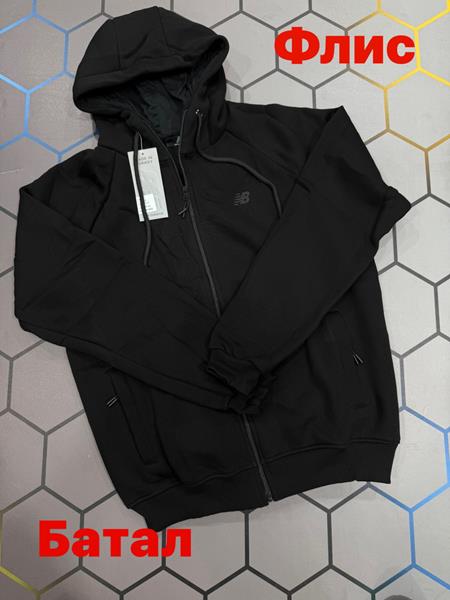 Кофта спорт Alex Clothes (2XL-6XL) 6122 black (зима)