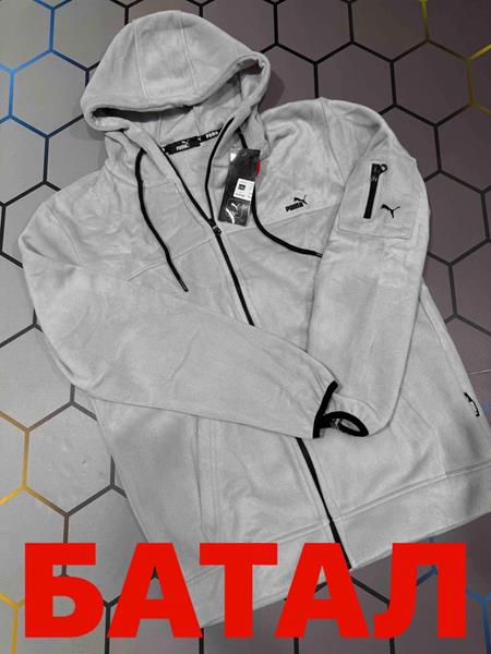 Кофта спорт Alex Clothes (2XL-6XL) 6130 grey (зима)