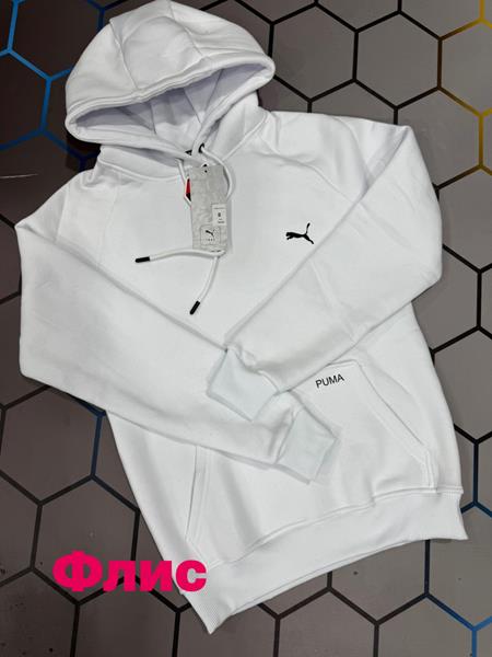 Худи Alex Clothes (S-2XL) 6154 white (зима)