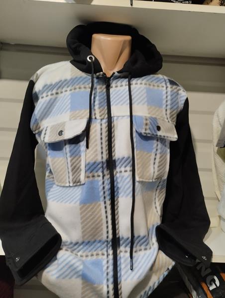 Рубашка Panda (S-2XL) 1379 l.blue (зима)