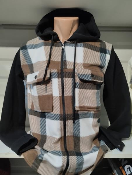 Рубашка Panda (S-2XL) 1381 beige (зима)