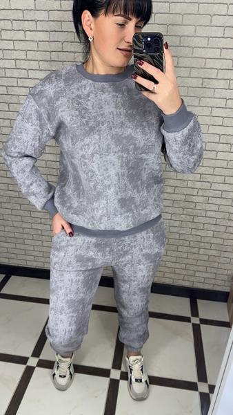 Костюм спорт Valentina (50-56) 085-1 l.grey (зима)