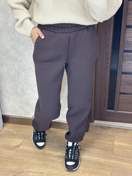 Штаны спорт Valentina (42-56) 301 d.grey (зима)