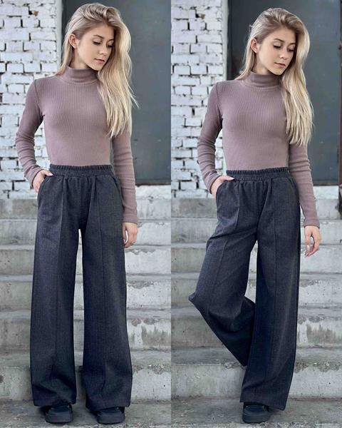 Штаны Karolina (32-42) KR303 d.grey (зима)