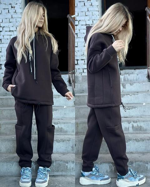 Костюм спорт Karolina (32-42) KR320 d.grey (зима)