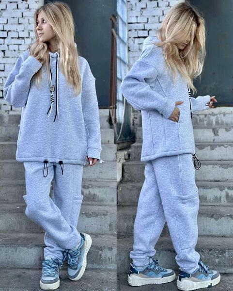 Костюм спорт Karolina (32-42) KR322 l.grey (зима)