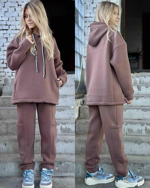 Костюм спорт Karolina (32-42) KR323 brown (зима)