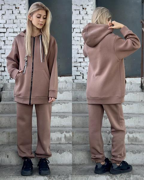 Костюм спорт Karolina (32-42) KR331 brown (зима)