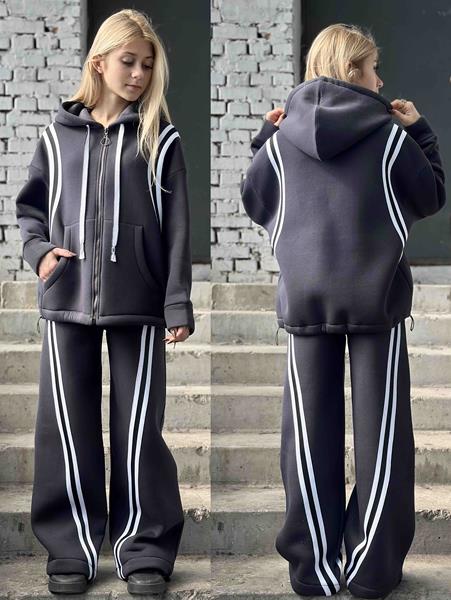 Костюм спорт Karolina (32-42) KR334 grey (зима)