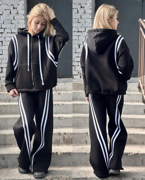 Костюм спорт Karolina (32-42) KR335 black (зима)