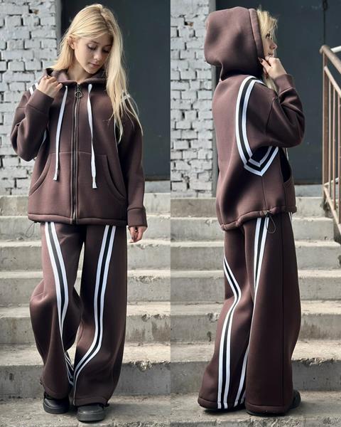 Костюм спорт Karolina (32-42) KR336 brown (зима)