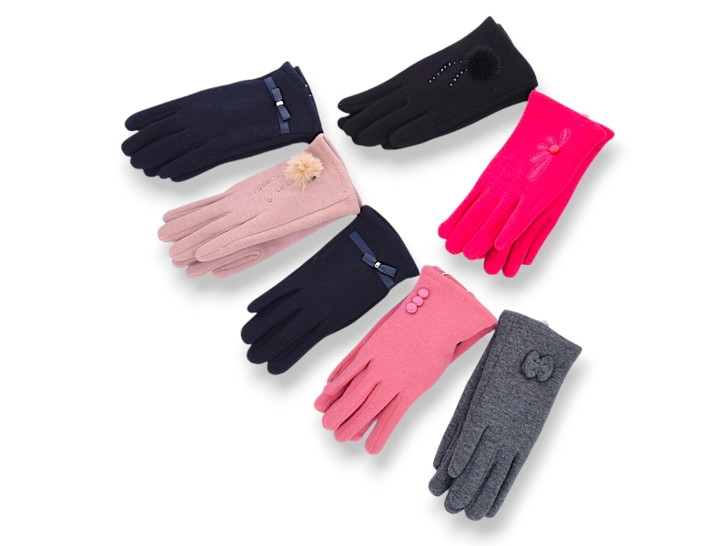 Перчатки YLZL (6-8) 268 mix (зима)