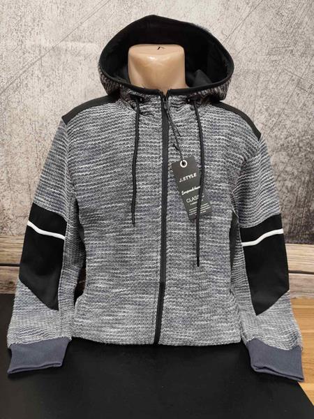 Кофта спорт 4 Seasons (M-2XL) LS8 grey (зима)