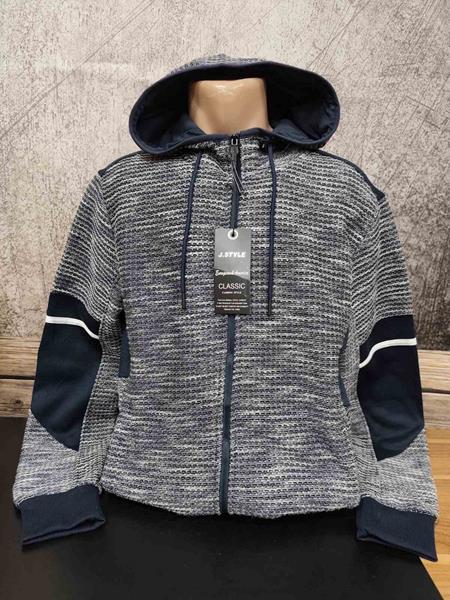 Кофта спорт 4 Seasons (M-2XL) LS9 navy (зима)