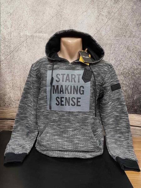 Худи 4 Seasons (M-2XL) LS12 grey (зима)