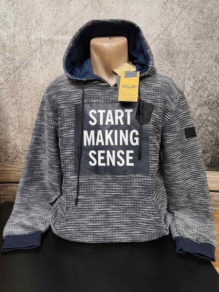 Худи 4 Seasons (M-2XL) LS13 grey (зима)