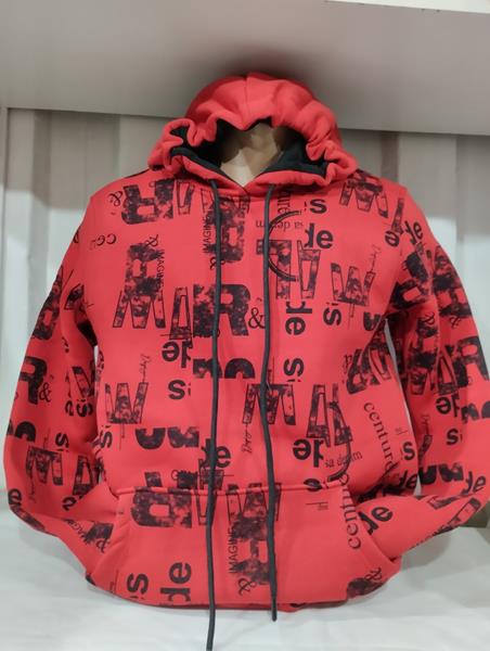 Худи Panda (S-2XL) 1404 red (зима)