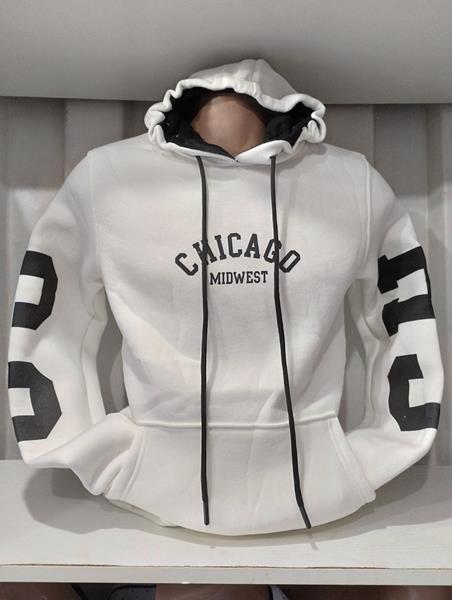 Худи Panda (S-2XL) 1413 white (зима)