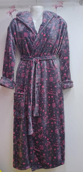 Халат Romeo life (XL-3XL) RL744 grey (зима)