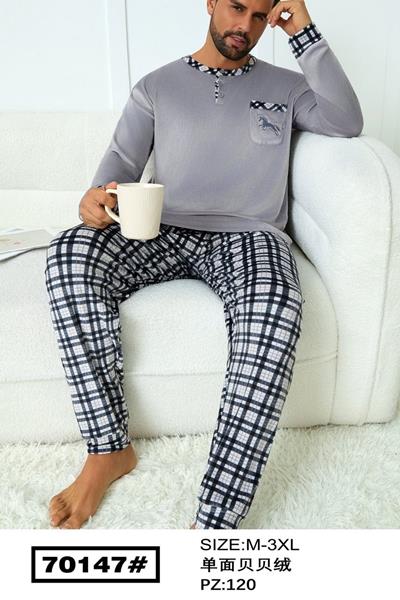 Пижама Fili Wear (M-3XL) 70147 grey (зима)