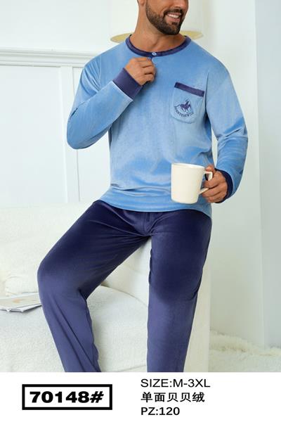 Пижама Fili Wear (M-3XL) 70148 l.blue (зима)