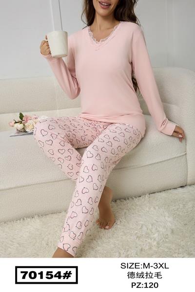 Пижама Fili Wear (M-3XL) 70154 pink (зима)