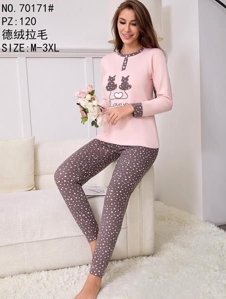 Пижама Fili Wear (M-3XL) 70171 pink (зима)