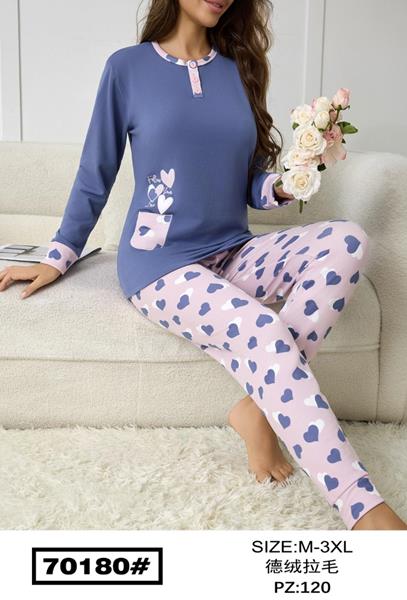 Пижама Fili Wear (M-3XL) 70180 blue (зима)